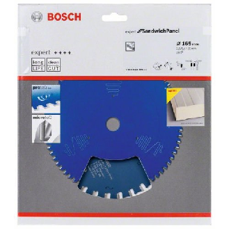 Disco de sierra circular Expert para Panel Sandwich 165x2.0x20 mm 30 z - BOSCH 2608644366-Leer más