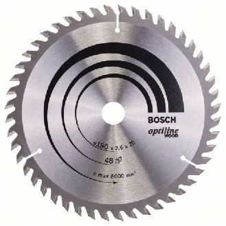 Kreissägeblatt Optiline Wood für Handkreissägen, 190 x 20/16 x 2,6 mm, 48-Beschreibung lesen
