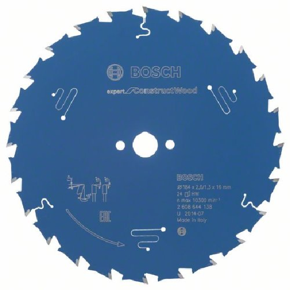 Kreissägeblatt Expert for Construct Wood, 184 x 16 x 2,0 mm, 24-Beschreibung lesen