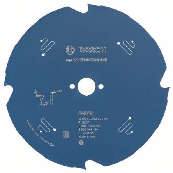 Lame de scie circulaire Expert pour fibrociment, 190 x 20 x 2,2 mm, 4-Leggi tutto