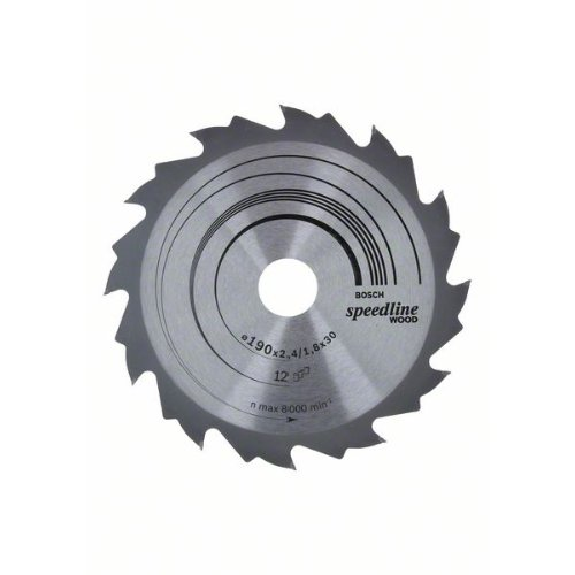 Kreissägeblatt Speedline Wood, 190 x 30 x 2,4 mm, 12-Beschreibung lesen