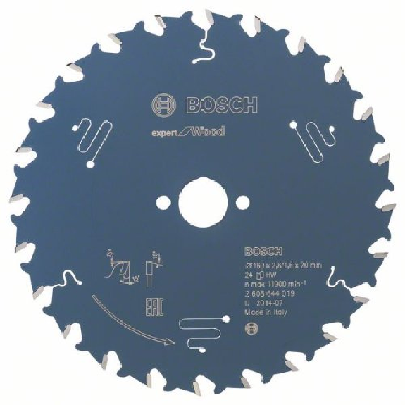 Kreissägeblatt Expert for Wood, 160 x 20 x 2,6 mm, 24 Kreissägeblatt Expert for Wood, 160 x 20 x 2,6 mm, 24-Beschreibung lesen