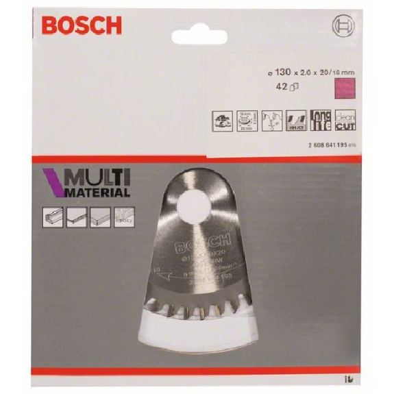 Kreissägeblatt Multi Material, 130 x 20/16 x 2 mm, 42-Beschreibung lesen