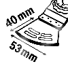BIM Tauchsägeblatt Dual-Tec AYZ 53 BPB Multimaterial, 40 x 53 mm, 10er-Pack