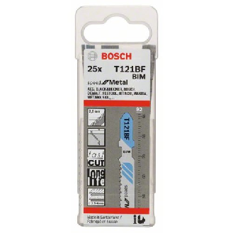 Stichsägeblatt T 121 BF Speed for Metal, 25er-Pack-Beschreibung lesen