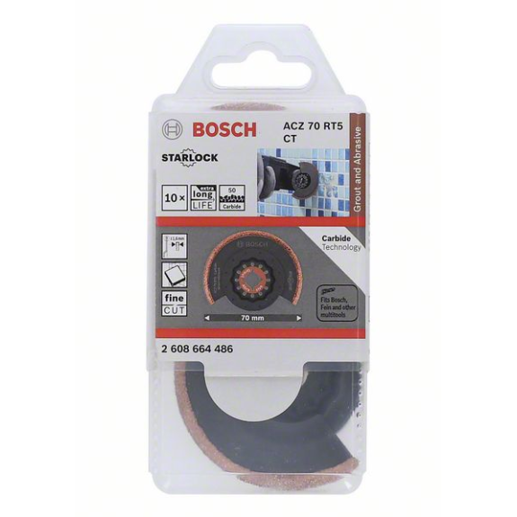 Carbide-RIFF Schmalschnitt-Segmentsägeblatt ACZ 70 RT5, 70 mm, 10er-Pack-Beschreibung lesen