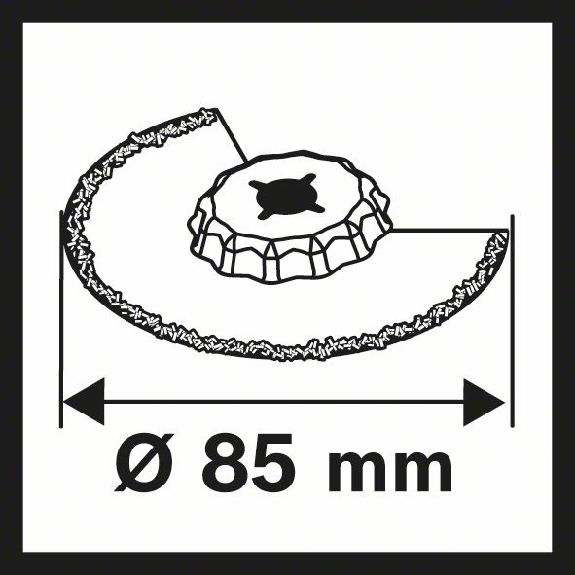 Diamant-RIFF Segmentsägeblatt ACZ 85 RD4 Starlock, 85 mm-Beschreibung lesen