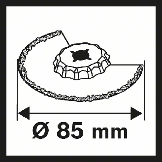 Diamant-RIFF Segmentsägeblatt ACZ 85 RD4 Starlock, 85 mm-Beschreibung lesen