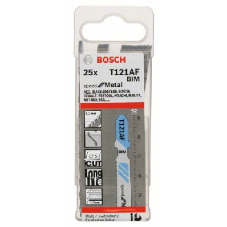 Stichsägeblatt T 121 AF Bosch VE à 25 Stück Speed for Metal-Beschreibung lesen