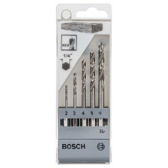 Holzbohrer-Set mit Sechskantschaft, 5-teilig, 2 - 6 mm-Beschreibung lesen