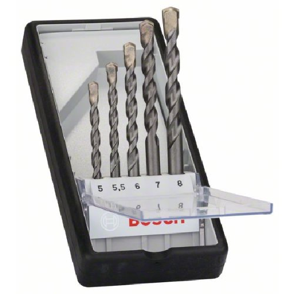 Betonbohrer-Robust Line-Set CYL-3, Silver Percussion, 5-teilig, 5 - 8 mm-Beschreibung lesen