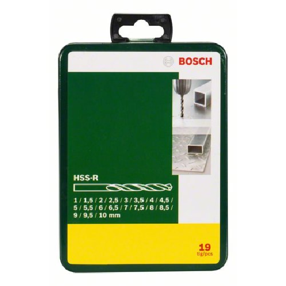 Metallbohrer-Set HSS-R, 19-teilig, 1 - 10 mm, Metallkassette-Beschreibung lesen