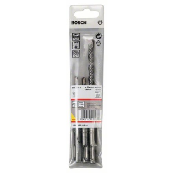 Hammerbohrer-Set SDS-plus-5, 3-teilig, 5, 6, 8 mm-Beschreibung lesen