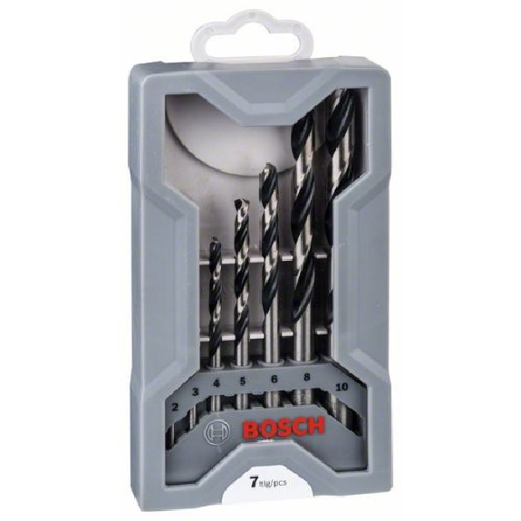 Metallspiralbohrer HSS-Set PointTeQ, DIN 338, 7-teiliges Mini X-Line Set-Beschreibung lesen