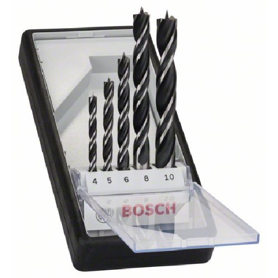 Holzspiralbohrer-Set Robust Line, 5-teilig, 4 - 10 mm-Beschreibung lesen