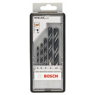 Holzspiralbohrer-Set Robust Line, 5-teilig, 4 - 10 mm-Beschreibung lesen