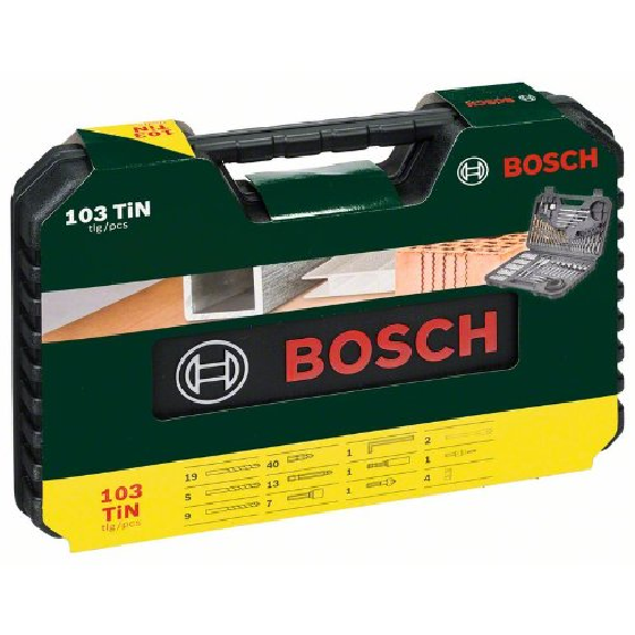 V-Line Bohrer- und Bit-Set, TiN, 103-teilig-Beschreibung lesen