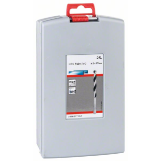 Metallspiralbohrer HSS-Set PointTeQ, DIN 338, 25-teilige ProBox-Beschreibung lesen