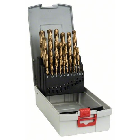 Metallbohrer-Set HSS-TiN (Titan-Beschichtung), ProBox, 25-teilig, 1-13 mm-Beschreibung lesen