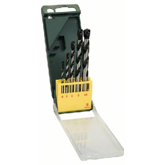 Betonbohrer-Set, HM, 5-teilig, 4 - 10 mm-Beschreibung lesen