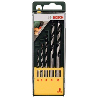 Betonbohrer-Set, HM, 5-teilig, 4 - 10 mm-Beschreibung lesen