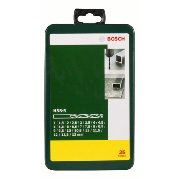 Metallbohrer-Set HSS-R, 25-teilig, 1 - 13 mm, Metallkassette-Beschreibung lesen