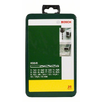 Metallbohrer-Set HSS-R, 25-teilig, 1 - 13 mm, Metallkassette-Beschreibung lesen