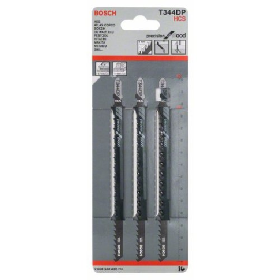 Stichsägeblatt T 344 DP Precision for Wood, 3er-Pack-Beschreibung lesen