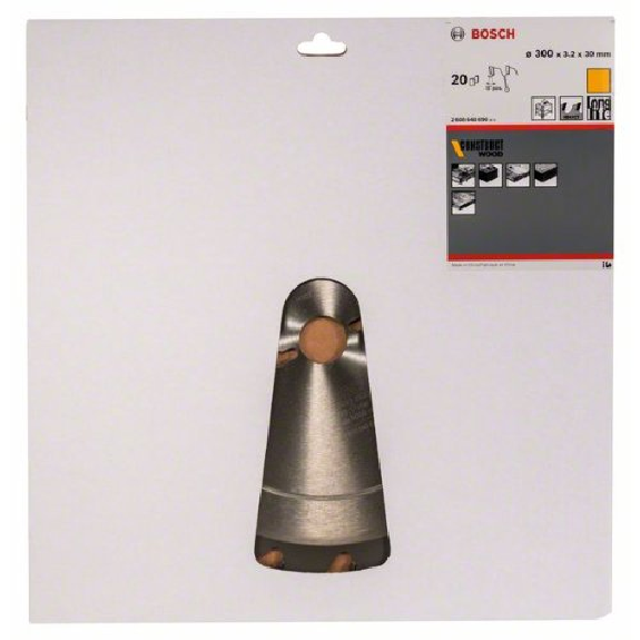 Hoja de sierra circular Construct Wood 300 x 30 x 3,2 mm - BOSCH 2608640690-Leer más