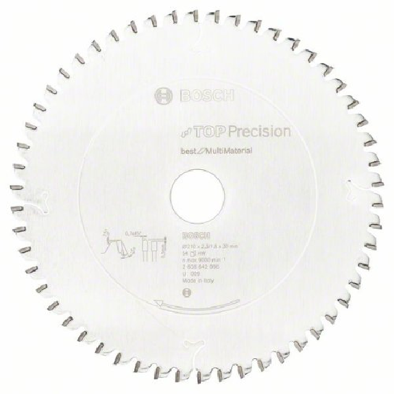 Kreissägeblatt Top Precision Best for Multi Material, 210 x 30 x 2,3 mm, 54-Beschreibung lesen