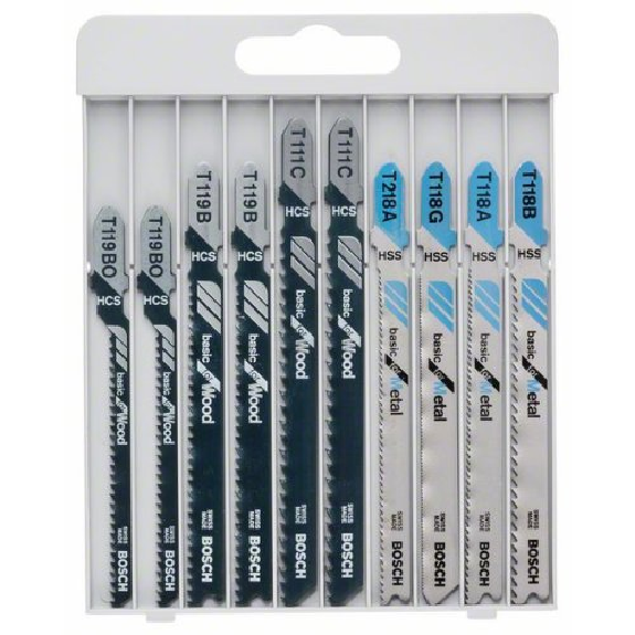Stichsägeblatt-Set Basic for Wood and Metal, 10-teilig Stichsägeblatt-Set Basic for Wood and Metal, 10-teilig-Beschreibung lesen