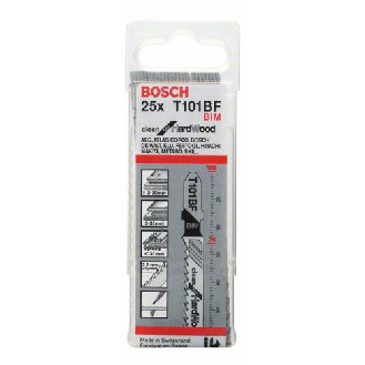 Stichsägeblatt T 101 BF Bosch VE à 25 Stück Clean for Hard Wood-Beschreibung lesen
