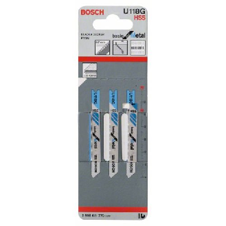 Stichsägeblatt U 118 G Basic for Metal, 3er-Pack-Beschreibung lesen