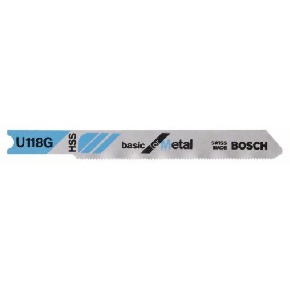 Lame de scie sauteuse U 118 G Basic pour métal, lot de 3-Lire la description