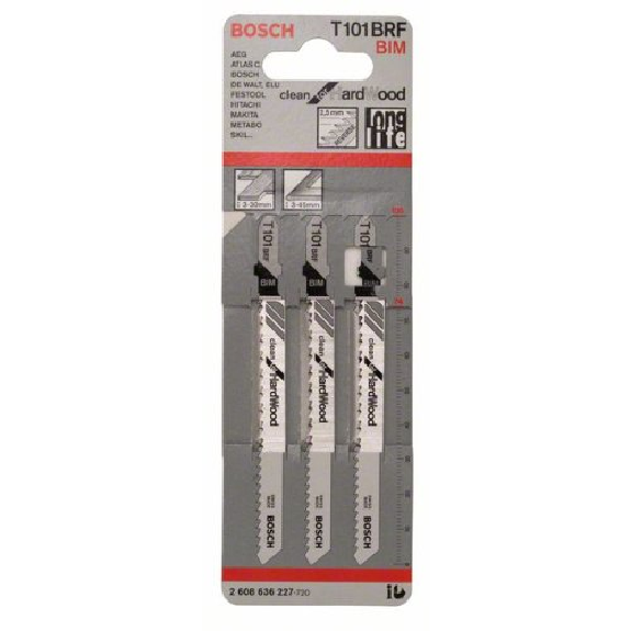 Stichsägeblatt T 101 BRF Clean for Hard Wood, 3er-Pack-Beschreibung lesen