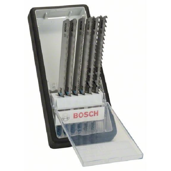 Jeu de lames de scie sauteuse Robust Line Metal Profile, arbre en T, 6 pièces-Lire la description