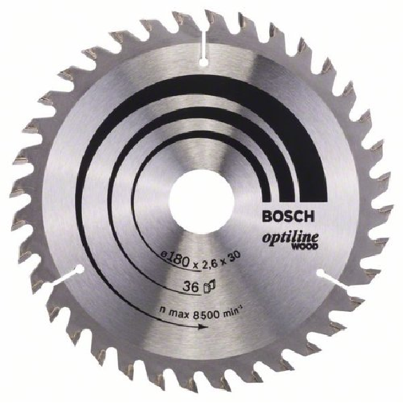 Kreissägeblatt Optiline Wood für Handkreissägen, 180 x 30/20 x 2,6 mm, 36 Kreissägeblatt Optiline Wood für Handkreissägen, 180 x 30/20 x 2,6 mm, 36-Beschreibung lesen