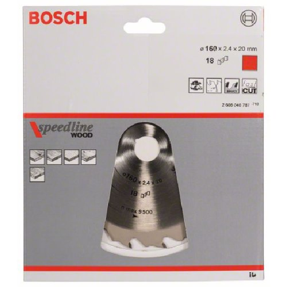 Kreissägeblatt Speedline Wood, 160 x 20 x 2,2 mm, 18-Beschreibung lesen
