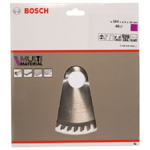 Kreissägeblatt Multi Material, 184 x 30 x 2,4 mm, 48-Beschreibung lesen