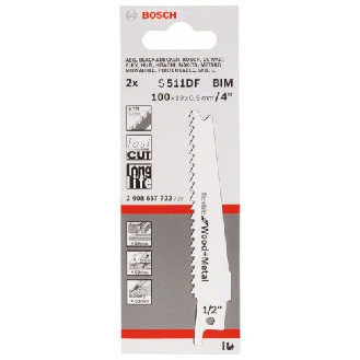 Säbelsägeblatt S 511 DF, Flexible for Wood and Metal, 2er-Pack-Beschreibung lesen
