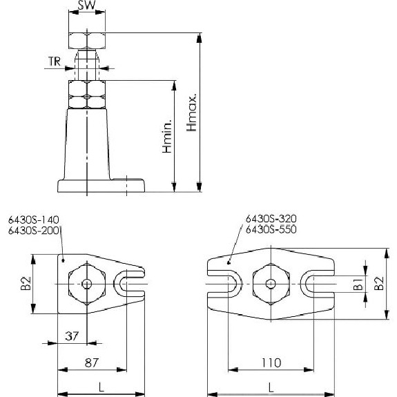 Schraubbock Größe 320 200-320mm Schraubbock Größe 320 200-320mm-Beschreibung lesen