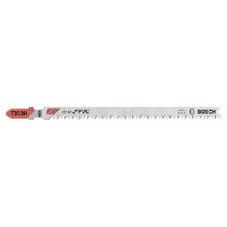 Stichsägeblatt T 302 H Bosch VE à 5 Stück Clean for PVC-Beschreibung lesen