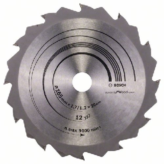 Kreissägeblatt Speedline Wood, 165 x 20/16 x 1,7 mm, 12-Beschreibung lesen