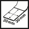 BIM Tauchsägeblatt AIZ 20 AB, Wood and Metal, 20 x 30 mm