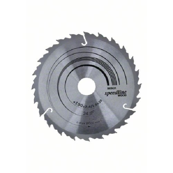 Kreissägeblatt Speedline Wood, 190 x 30 x 2,4 mm, 24-Beschreibung lesen