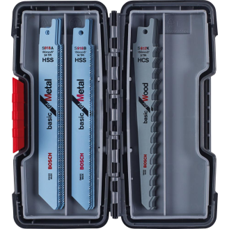 Säbelsägeblatt-Set Bosch 15-teilig Basic for Wood and Metal-Beschreibung lesen