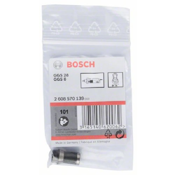 Spannzange ohne Spannmutter, 1/8", für Bosch-Geradschleifer-Beschreibung lesen