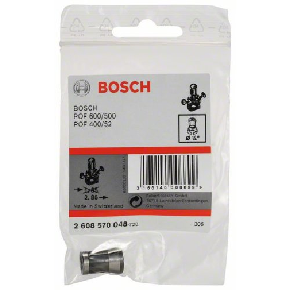 Spannzange ohne Spannmutter, 1/4", für Bosch-Oberfräse-Beschreibung lesen