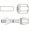 Spannzange, 6 mm, 27 mm