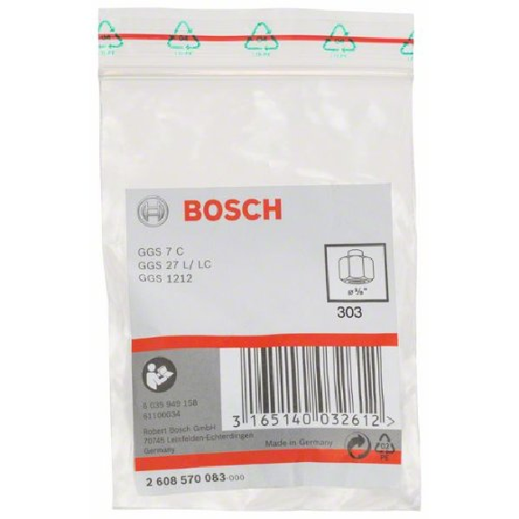 Spannzange mit Spannmutter, 1/8", für Bosch-Geradschleifer-Beschreibung lesen